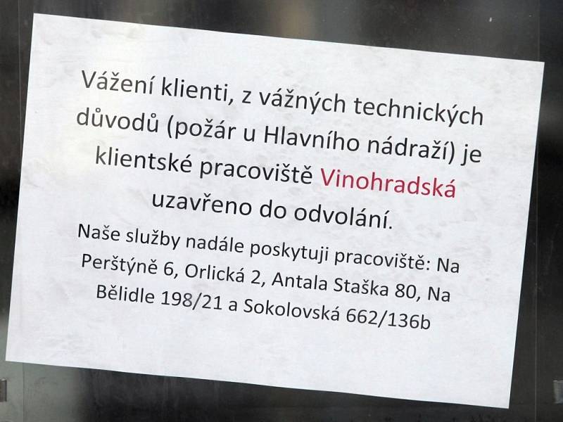 Život prozatím neznámého člověka, patrně bezdomovce, si v pondělí 10. března 2014 dopoledne vyžádal požár zdi u pražského hlavního nádraží - mezi technologickou plochou za kolejemi sedmého nástupiště a Španělskou ulicí.