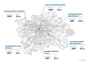 Praha chce během čtyř let postavit čtyři nové tramvajové tratě. Do roku 2030 má ambici postavit skoro 40 kilometrů nových kolejí.