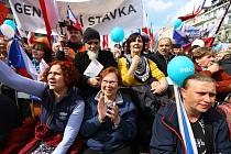 Demonstrace Česko proti bídě 16. dubna 2023