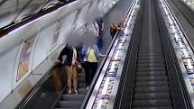 Pronásledování muže v metru.