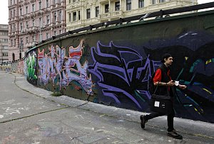 Legální plochy pro graffiti - Vršovice, Těšnov, Holešovice, Prosek.