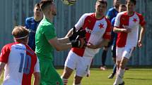 Béčko Slavie remizovalo na domácím trávníku s Domažlicemi 1:1.