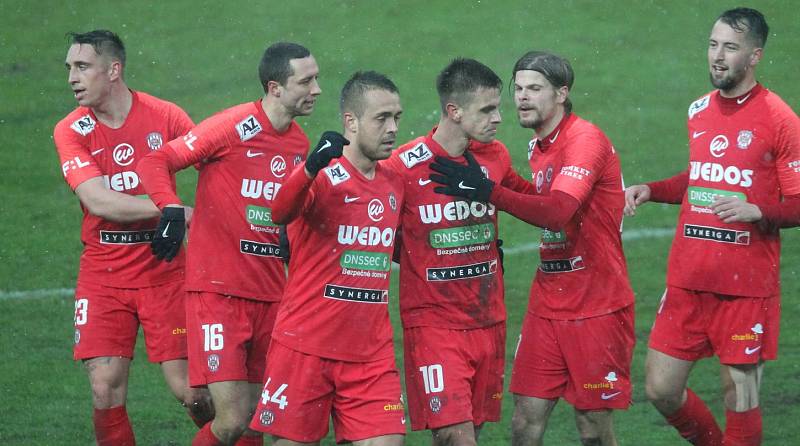 Utkání 18. kola první fotbalové ligy: Bohemians Praha 1905 - Zbrojovka Brno.