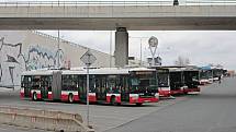 Autobusové nádraží Černý Most.