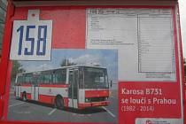 V pátek se lidé mohli naposledy svézt na lince 158 v úseku Českomoravská - Prosek - Letňany rozloučit s autobusy Karosa typu B731.