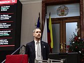Pražský primátor Zdeněk Hřib (Piráti) na jednání zastupitelstva hlavního města 12. prosince 2019 v Praze.