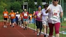 Sportovní hry seniorů České republiky 2017 na stadionu mládeže na Kotlářce.