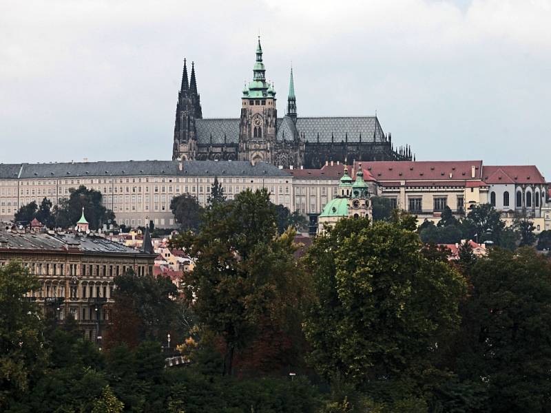 Pražský hrad, sídlo prezidenta republiky. 