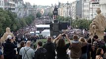 Demonstrace proti Marii Benešové a Andreji Babišovi  21.května 2019 na Václavském náměstí.