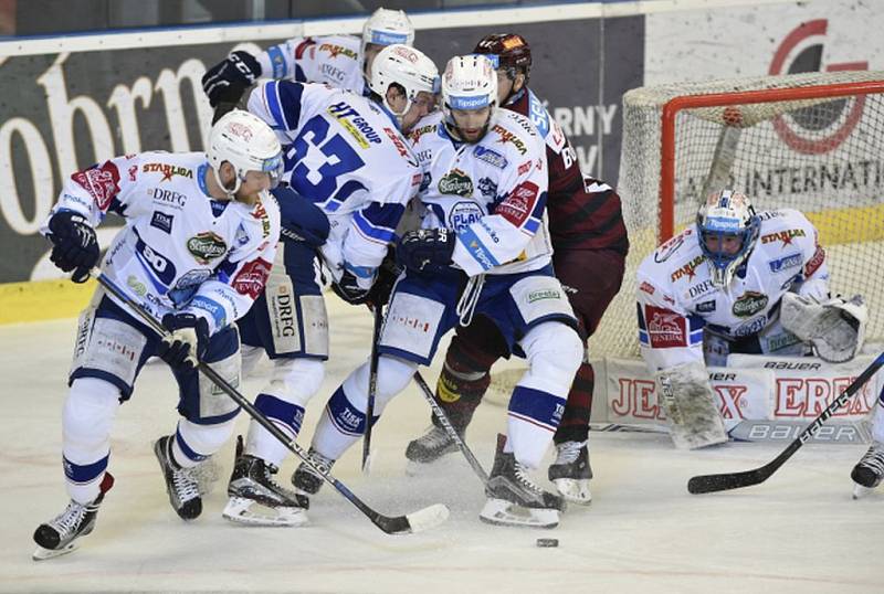 Čtvrtfinále play off hokejové extraligy - 4. zápas: HC Kometa Brno - HC Sparta Praha.