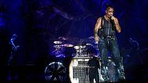 Populární německá kapela Rammstein v sobotu vystoupila v pražské O2 areně.