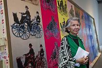 Meda Mládková představila v pátek 10. října 2014 na setkání s novináři v Museu Kampa v Praze jeden z nejdražších obrazů Andyho Warhola, který bude k vidění na výstavě Auto v proměnách času.