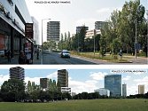Developerská společnost Central Group představila v Praze nový návrh výškových bytových domů na Pankráci (na vizualizaci) vedle sídla České televize. Autorem projektu je architekt Josef Pleskot.