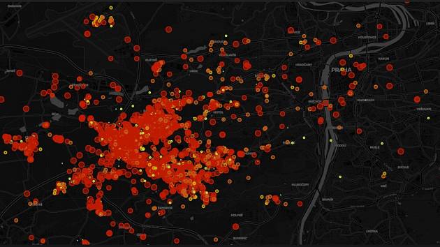 Obyvatel západu metropole zmapovali výskyt zápachu z firmy Vafo, která vyrábí krmivo pro psy a kočky.