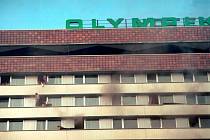Požár hotelu Olympik. 