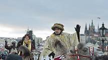 Průvod v čele se třemi králi na velbloudech prošel v den svátku Tří králů centrem Prahy.