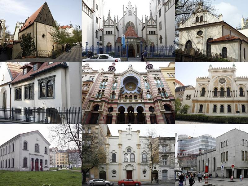 Pražské synagogy.