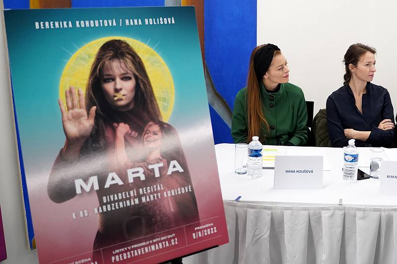 Tisková konference k divadelnímu recitálu Marta.