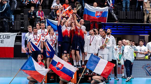 Pražská hala O2 Universum hostila světový šampionát v nohejbalu. Češi brali stříbro a dva bronzy.