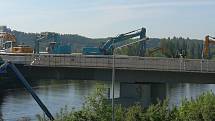 Oprava Barrandovského mostu, 16. 5. 2022.