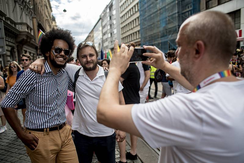 Pochod Prague Pride prošel 11. srpna centrem Prahy.