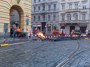 Dopravní podnik (DPP) zahájil v centru Prahy další etapu opravy tramvajových kolejí. Ilustrační foto.