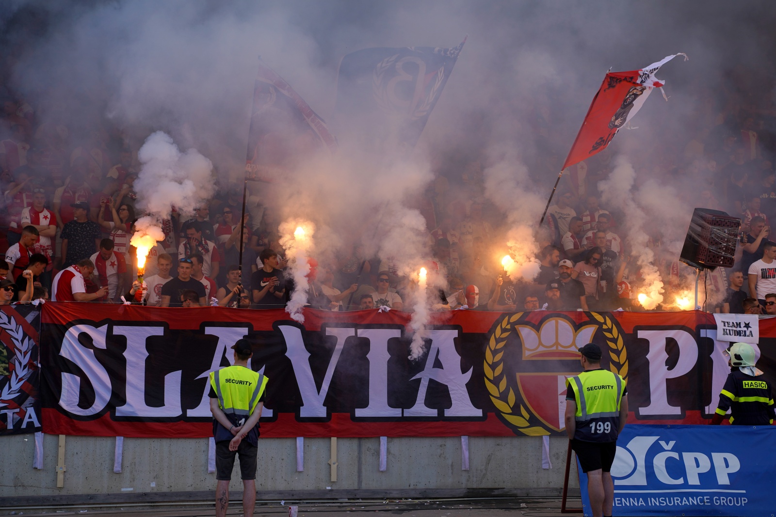 Tribuna Sever - Slavia Praha vs Sparta Praha 15.5.2022