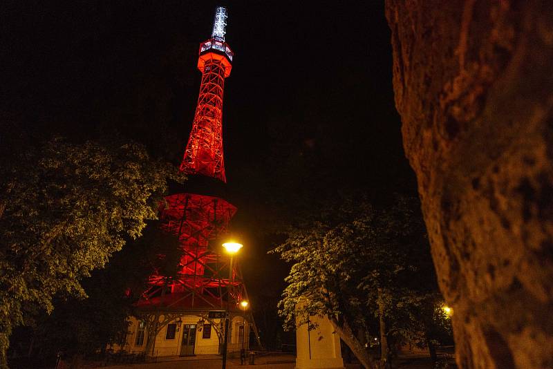 Petřín v polských barvách.