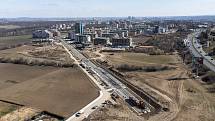 Tramvajová trať Barrandov - Holyně je dostavěná. Foto: se souhlasem STRABAG Rail