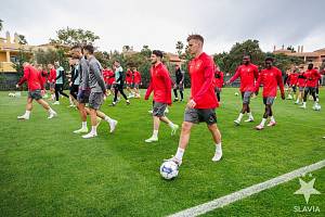 Slavia se připravuje na jarní část sezony na jihu Portugalska, v Algarve.