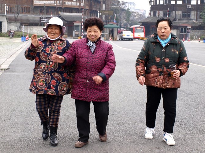 Číňanky v sečuánském Čchengtu.