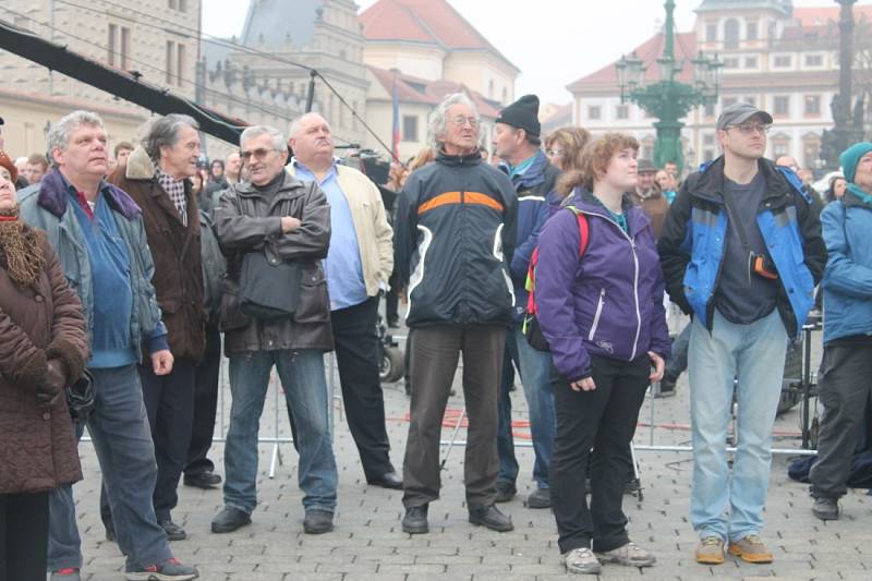 Prezidentská inaugurace v podhradí