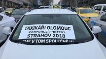 Protest taxikářů v Praze 8. února