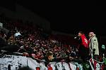 Fotbalové utkání HET ligy mezi celky SK Slavia Praha a Bohemians Praha 1905 25. února v Praze.