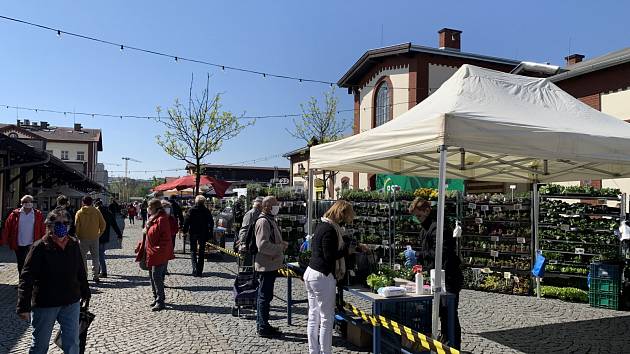 Pražská tržnice v Holešovicích otevřela zeleninový trh pod širým nebem.