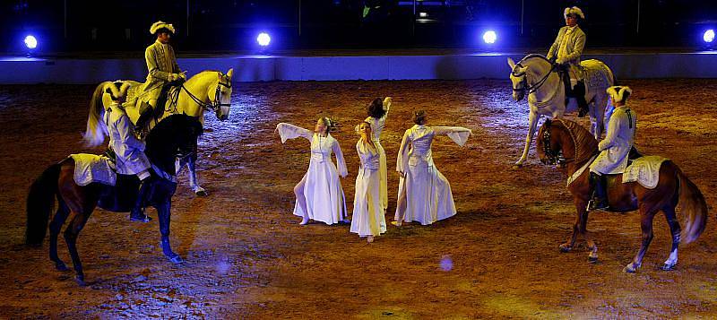 Jezdecká show Apassionata „Cesta ke hvězdám“ probíhala 4. prosince v pražské O2 Areně.