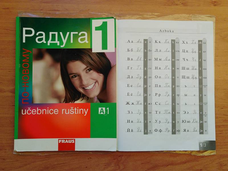 Učebnice ruského jazyka. Ilustrační foto.
