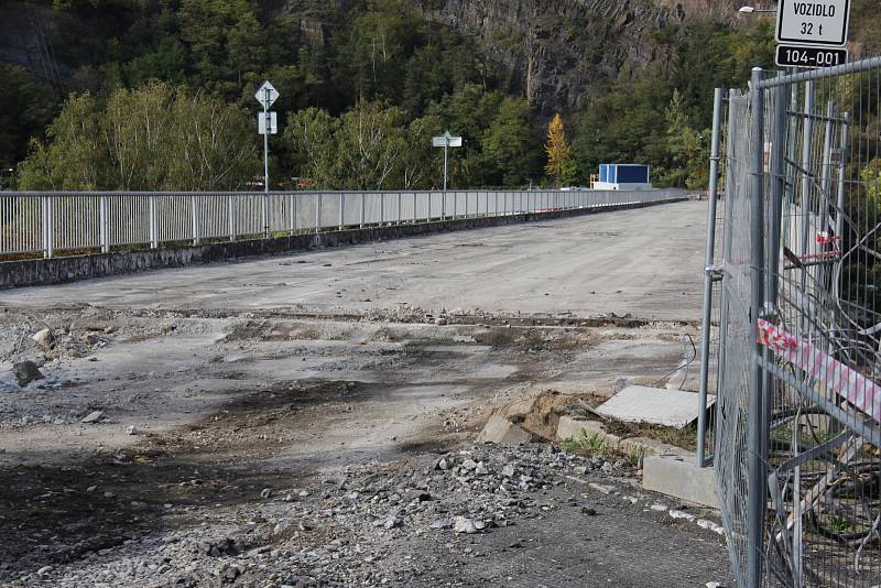 Rekonstrukce mostu ve středočeské obci Davle