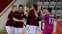 IV. zápas čtvrtfinále play off Chance futsal ligy: AC Sparta Praha - Nejzbach Vysoké Mýto 3:2 (2:1), 26. dubna 2016.