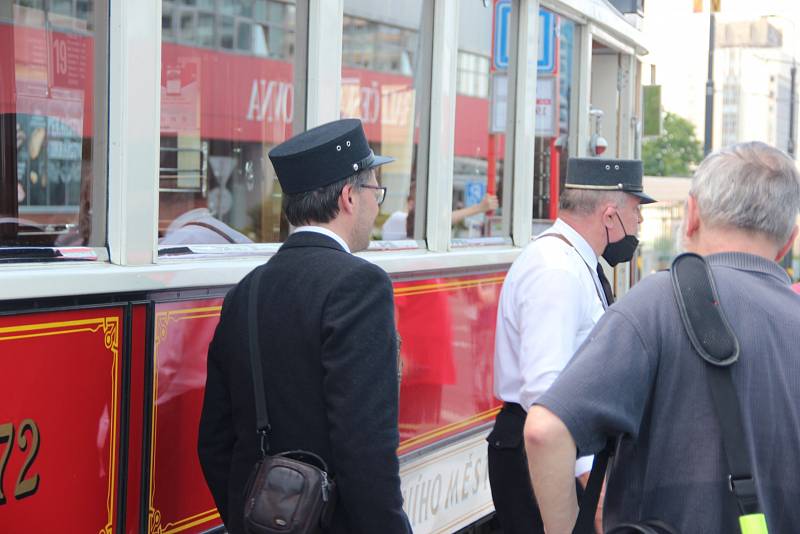 Obnovení tramvajového provozu na Pankráci.