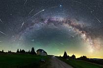 Meteorický roj Perseid.