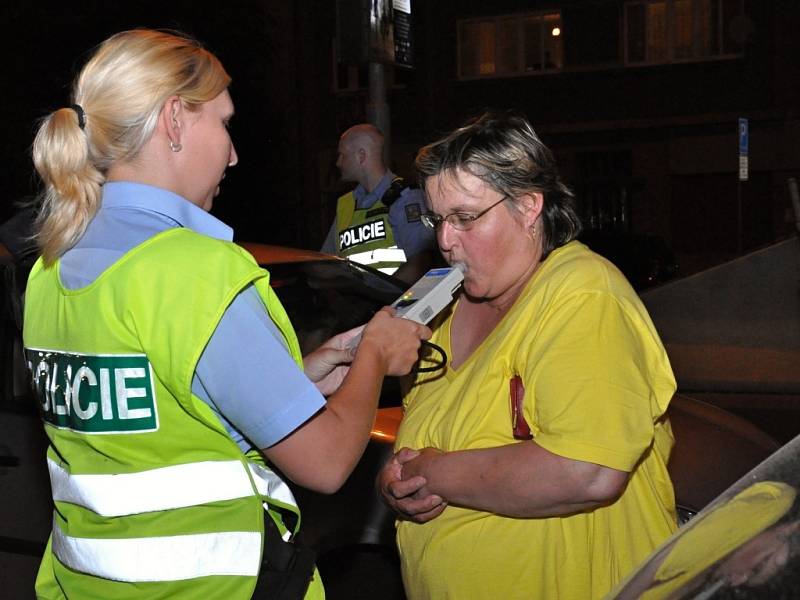 Z dopravně-bezpečnostní policejní akce pražské policie na magistrále na Pankráci.