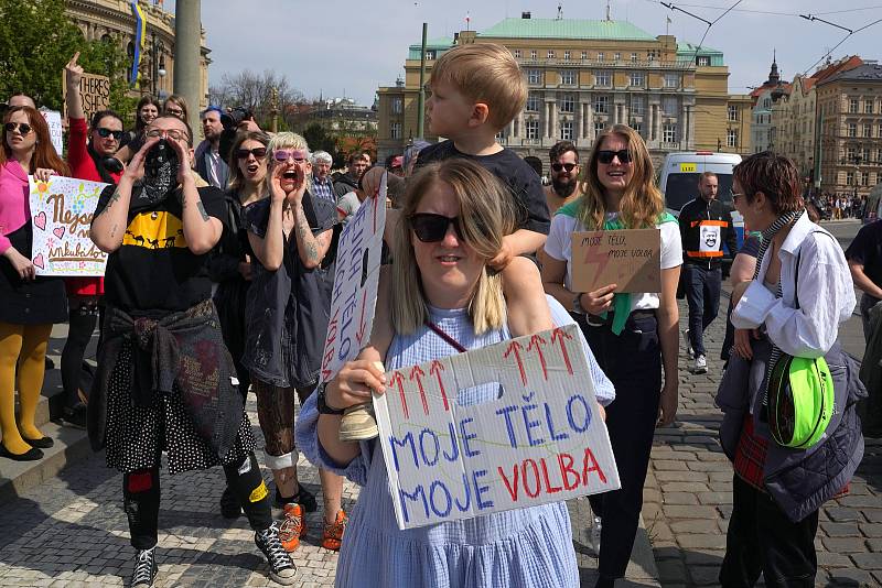 Národní pochod pro život v Praze.