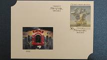 Představení nových poštovních známek, na kterých jsou znázorněny dva obrazy Theodora Pištěka.