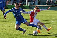 Fotbalisté Vlašimi (na snímku z minulé sezony v zápase na hřišti Slavie B) zahájí nový ročník v Brně.