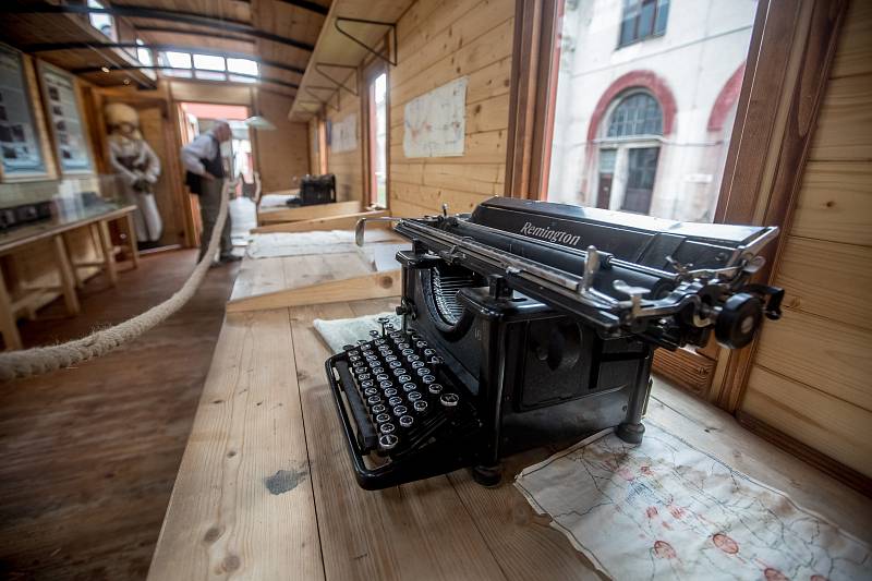 legionářské muzeum na kolejích je od 2. srpna přístupné v areálu budoucího Železničního muzea Národního technického muzea.