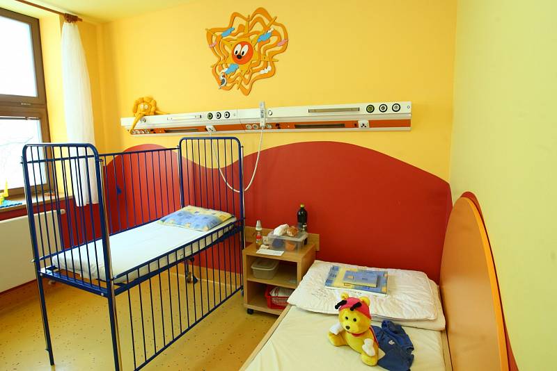 Pokoj v dětském oddělení v nemocnici. Ilustrační foto.