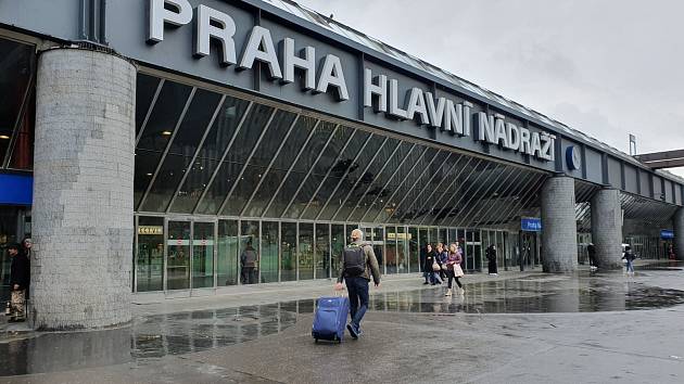 Hlavní nádraží v Praze.