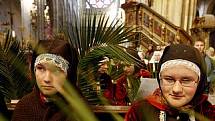 O Květné neděli 17. dubna pražský arcibiskup Dominik Duka požehnal palmové ratolesti v bazilice sv. Jiří na Pražském hradě. Lidé si tak připomínají příjezd Ježíše do Jeruzaléma a začal tak pašíjový týden.
