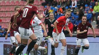 Fotbalové derby žen Sparta - Slavia.
